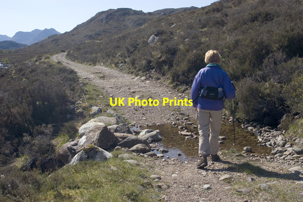 Photo 6"x4" Ford on track to Loch na Sealga Carn an Lochain Duibh c2009