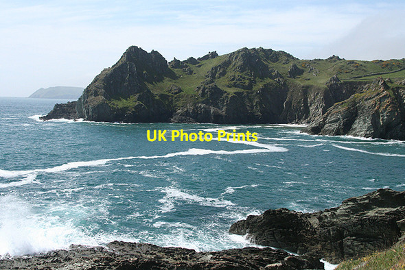 Photo 6"x4" Chivelstone: Gammon Head and Bolt Head East Prawle c2009