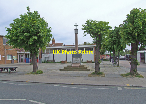 Photo 6"x4" Public Library and War Memorial Whitstable c2009