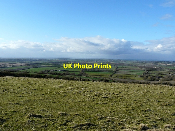 Photo 6"x4" Field near the White Horse Woolstone\/SU2987 c2009