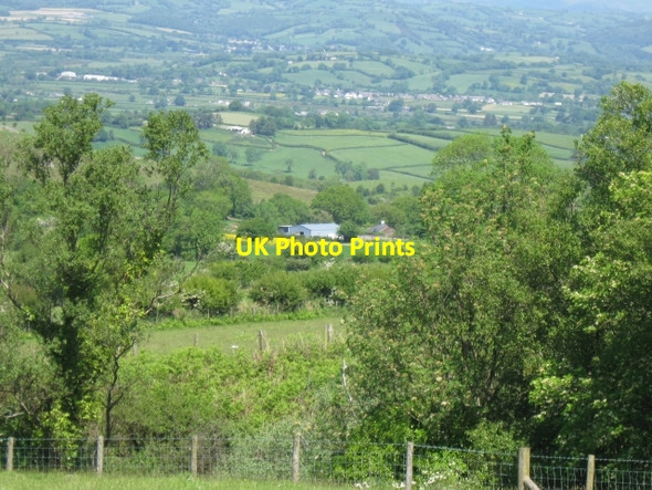 Photo 6"x4" Garn-Wen farm buildings behind rape field Neuadd\/SN6921 c2009