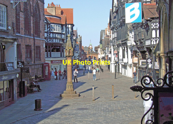 Photo 6"x4" Eastgate Street Chester c2009