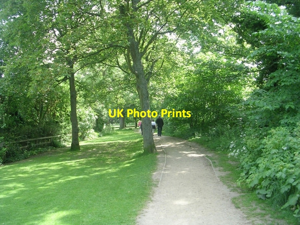 Photo 6"x4" Riverside Footpath off Denton Road Ilkley c2009