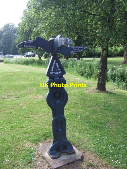 Photo 6"x4" Sign for NCN3 in Tiverton Tiverton\/SS9512 c2009