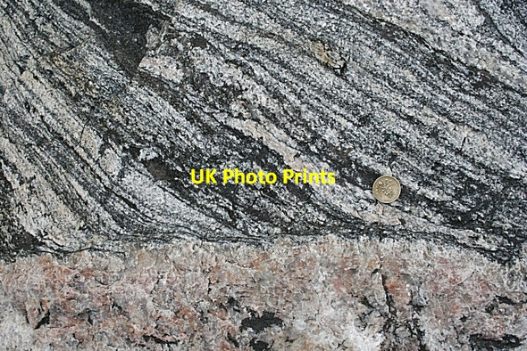 Photo 6"x4" Sheared Gneiss Islibhig c2009