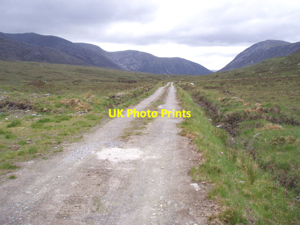 Photo 6"x4" Track through Bealach nam Meirleach Allt a' Chraois c2009