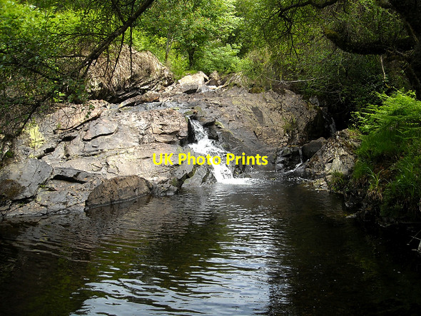 Photo 6"x4" Small Waterfall on Pulniskie Burn Bargrennan c2009
