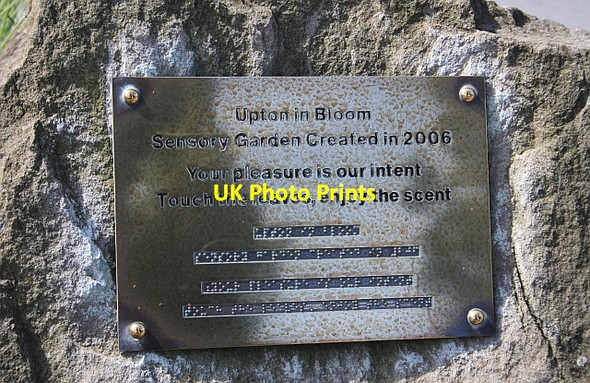 Photo 6"x4" Sensory Garden Plaque, Upton Upton upon Severn c2009