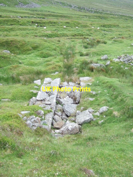 Photo 6"x4" Pit for water wheel at Wheal Frederick mine Shortacombe\/SX5286 c2009