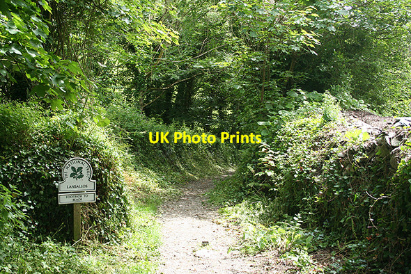 Photo 6"x4" Lansallos: footpath to beach Lansallos c2009