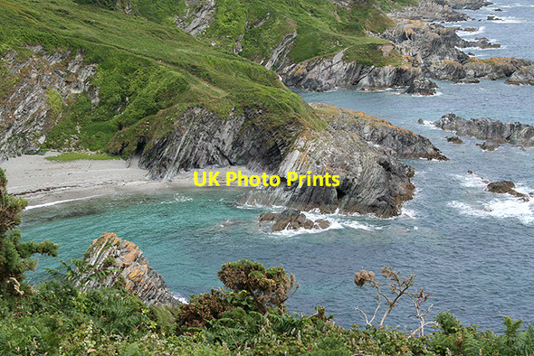 Photo 6"x4" Lansallos: by Lansallos Cove Lansallos c2009