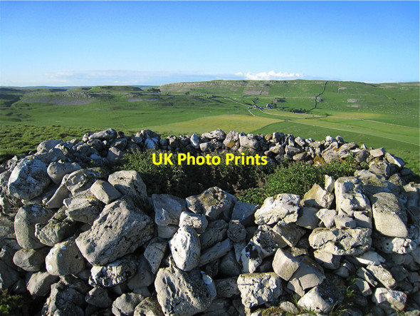 Photo 6"x4" Malham Tarn: Great Close Cairn and Middlehouse Water Houses\/SD8867 c2009
