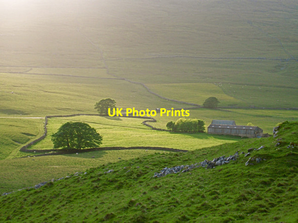 Photo 6"x4" Malham Tarn: Great Hill farm buildings Water Houses\/SD8867 c2009