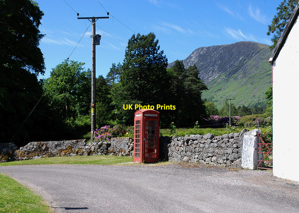 Photo 6"x4" The phone box at Druimachoish Druimachoish c2009