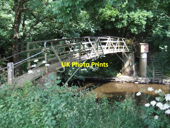 Photo 6"x4" Footbridge over River Teign leading to Preston Preston\/SX8574 c2009