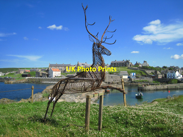 Photo 6"x4" Portsoy: Art at the harbour Portsoy c2009