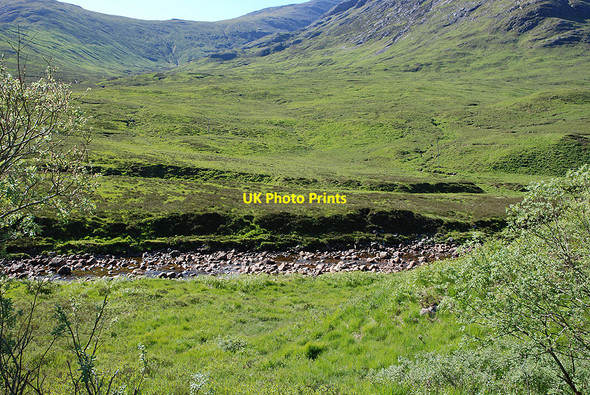Photo 6"x4" Glen Etive below the Cam Gleann Allt C\u00e0m Ghlinne c2009