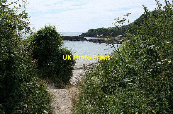 Photo 6"x4" Fowey: Polridmouth 1 Fowey c2009