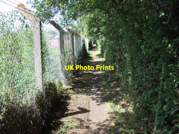 Photo 6"x4" Footpath beside railway line Sandy Gate\/SX9691 c2009 P3