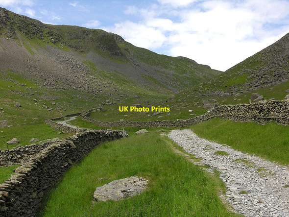 Photo 6"x4" Heading for the Gatescarth Pass Sadgill c2009
