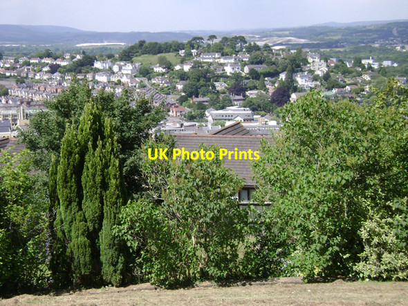 Photo 6"x4" Boundary of a steep open space, Wolborough Hill (2) Newton Abbot c2009