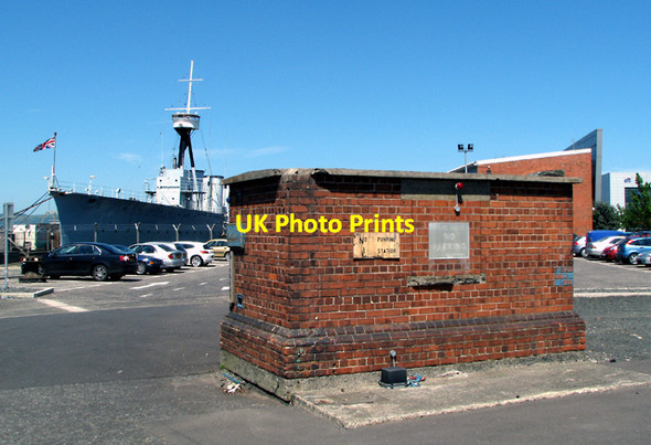 Photo 6"x4" Pumping Station, Belfast docks Belfast c2009