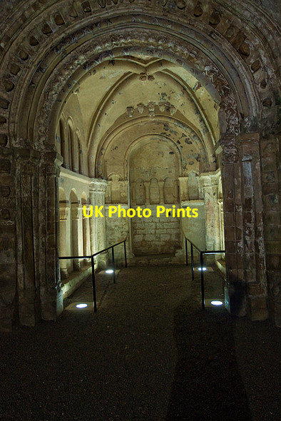 Photo 6"x4" Rock of Cashel, Cormac's Chapel (interior) Cashel c2009