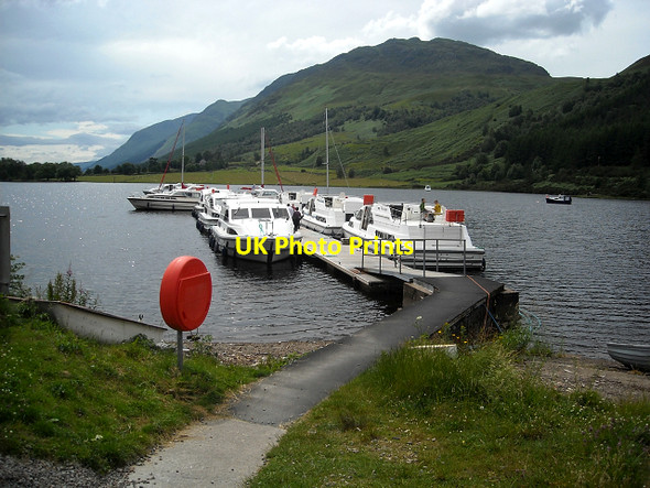 Photo 6"x4" Moorings at North End of Loch Lochy Laggan\/NN2996 c2009