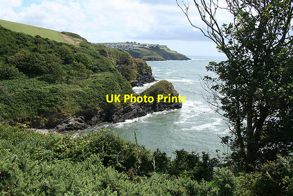 Photo 6"x4" Fowey: above Coombe Hawne Fowey c2009