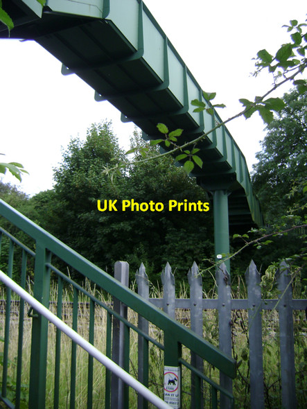 Photo 6"x4" Footbridge between Budbrooke industrial estate and Warwick Common Warwick c2009