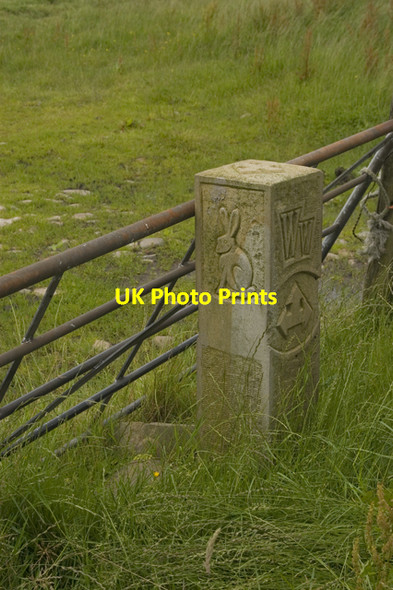 Photo 6"x4" Wyre Way waymarker Abbeystead c2009