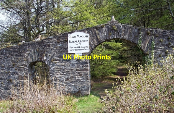 Photo 6"x4" Clan MacNab burial ground entrance Killin\/NN5732 c2006
