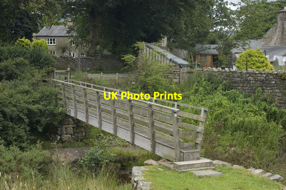 Photo 6"x4" Footbridge at Lower Lee Abbeystead c2009