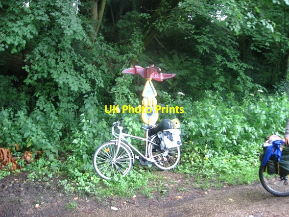 Photo 6"x4" Millennium milepost on NCN45 Stroud\/SO8405 c2009