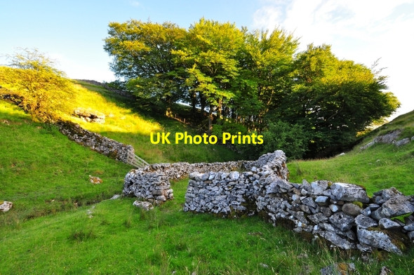 Photo 6"x4" Sheepfold above Easegill Force waterfall Cold Cotes\/SD7171 c2009