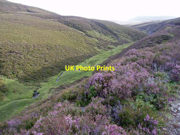 Photo 6"x4" Feith Mhor looking upstream Carnachuin c2009