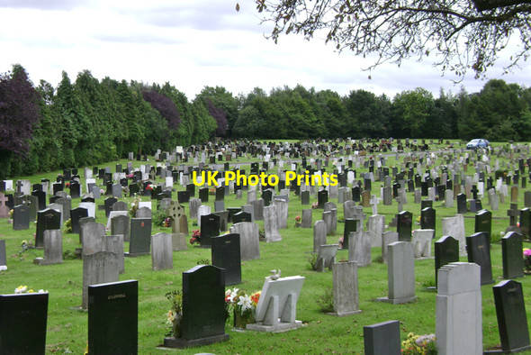 Photo 6"x4" Leamington Cemetery extension, Brunswick Street Royal Leamington Spa c2009