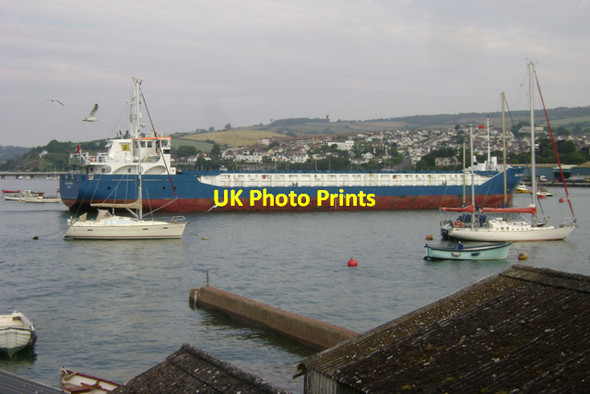 Photo 6"x4" Morning high tide, Teignmouth Harbour Teignmouth c2009