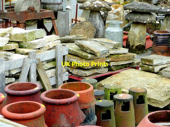 Photo 6"x4" Salvage at the reclamation yard 10 Upper Rissington c2009