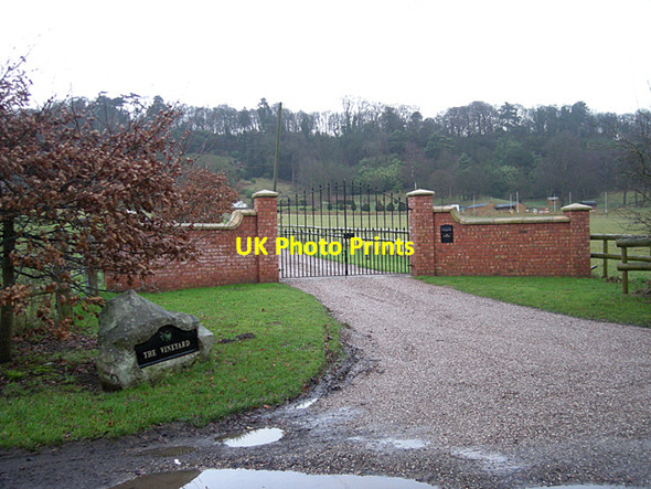 Photo 6"x4" Entrance to 'The Vineyard' Marchamley c2008