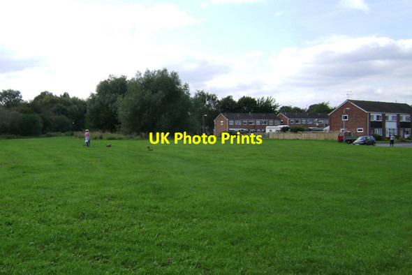 Photo 6"x4" Canalside open space, Woodloes Park Warwick c2009