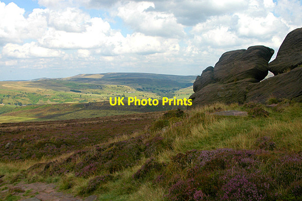 Photo 6"x4" Outcrop beside the path Roche Grange c2009