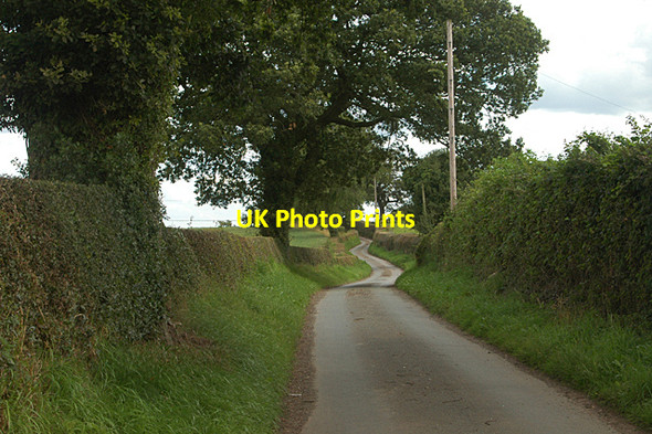 Photo 6"x4" Rising winding lane - NCR 31 Higher Ridge c2009