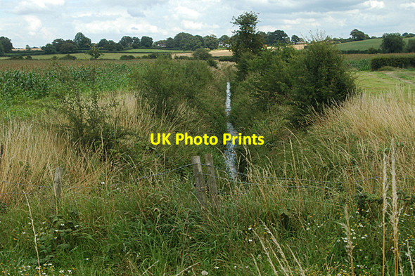 Photo 6"x4" Drainage ditch Tetchill c2009