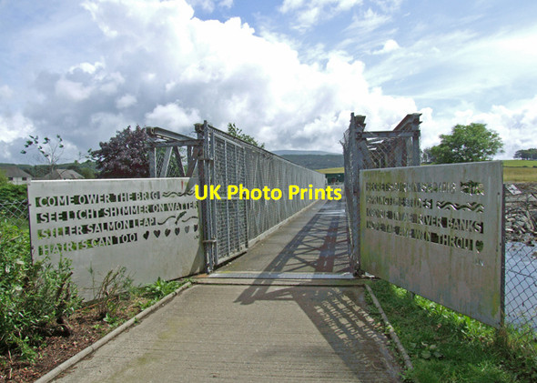 Photo 6"x4" Cree footbridge Newton Stewart c2009