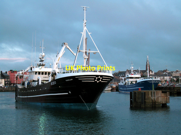 Photo 6"x4" The 'Havilah' leaving Bangor Bangor\/J5081 c2009