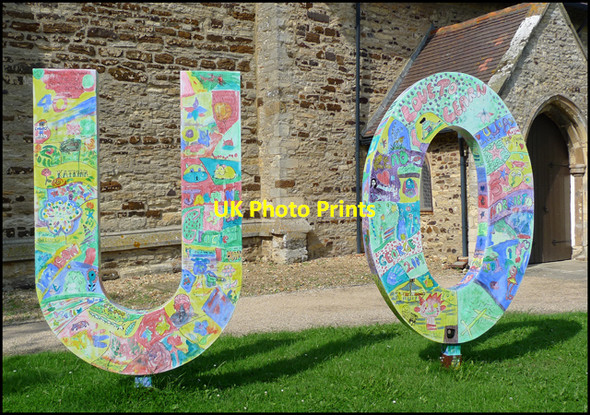 Photo 6"x4" Open University Sign Netherfield\/SP8736 c2009