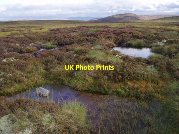 Photo 6"x4" Boggy moorland, Hill of Aitnoch Carn a' Cheatraimh Mh\u00f2ir c2009