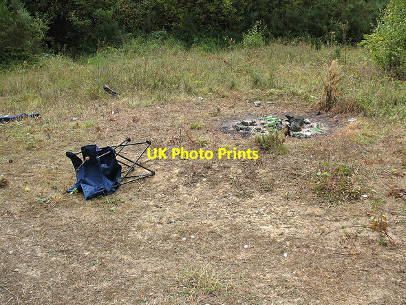 Photo 6"x4" Remains of a bonfire Winterbourne\/TR0657 c2009