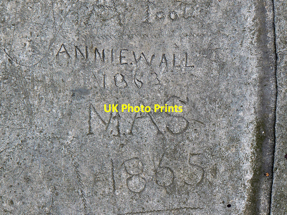 Photo 6"x4" Graffiti on the roof, St Sampson's Church, Cricklade Cricklade c2009